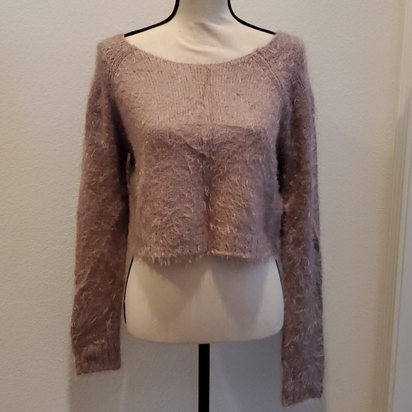 2B Bebe Mauve crop sweater - Picture 1 of 2